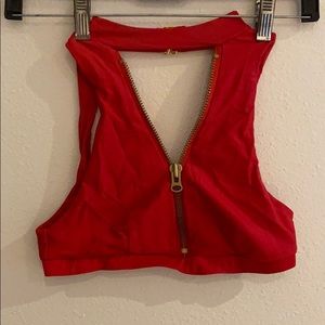 Beach bunny high neck bikini top